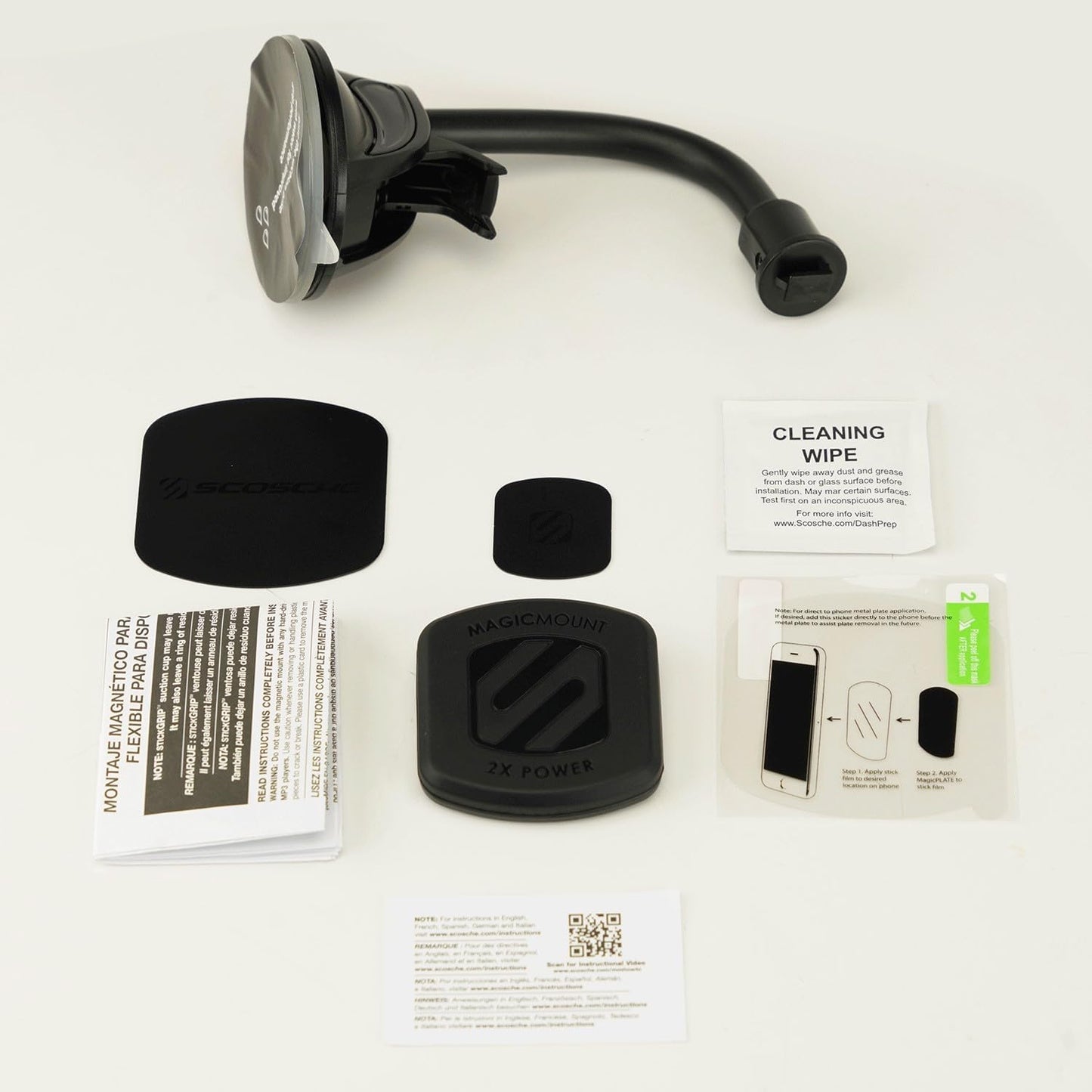 MAGTHD2 Magicmount XL Magnetic Suction Cup Phone Mount for Car, Black