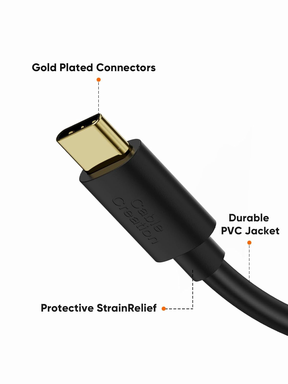 USB C to USB Cable Short  USB C to USB a Short 6 Inch USB C Cable Fast Charging 3A USB a to USB C Short 480Mbps Data for Power Bank Stylus Pen S21 S20 Pixel Gopro Hero 0.15M Black